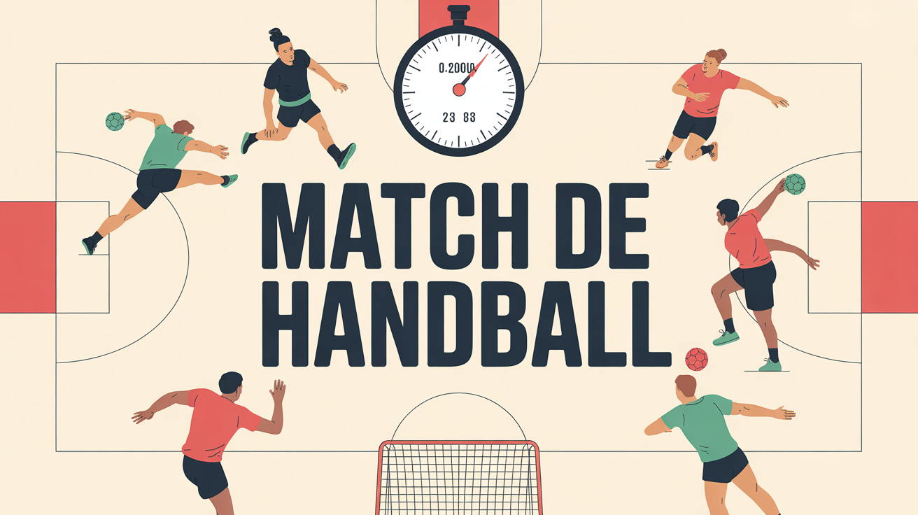 illustration terrain handball duree match