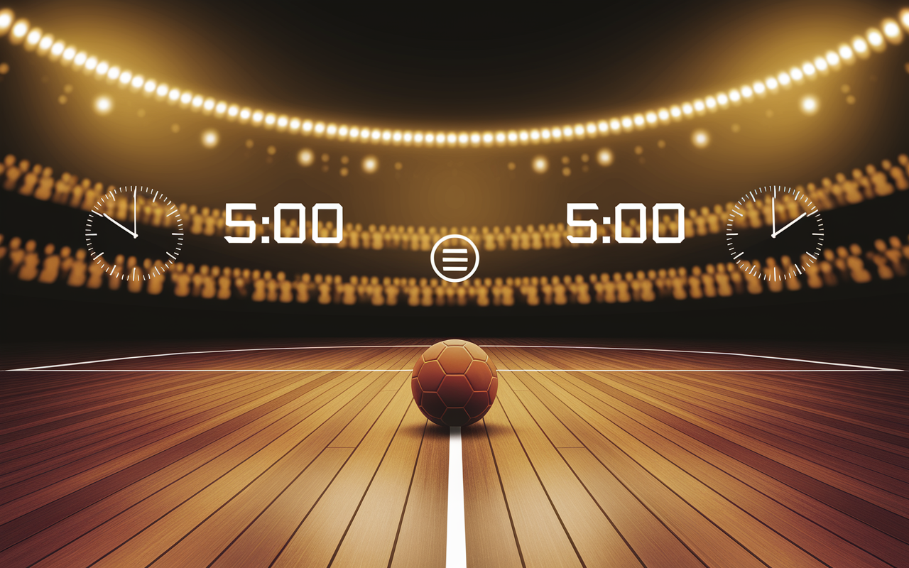 prolongation duree match handball regle