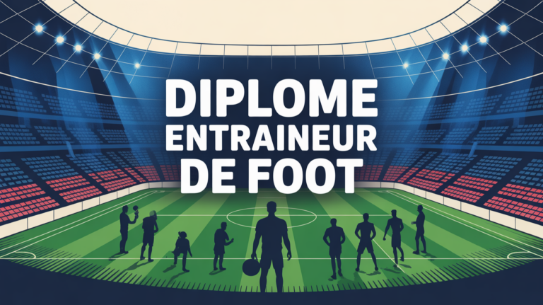 entraineur de foot formation sur stade illustration
