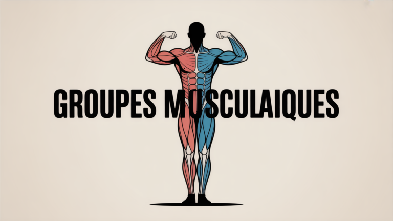 Silhouette groupes muscle du corps sport
