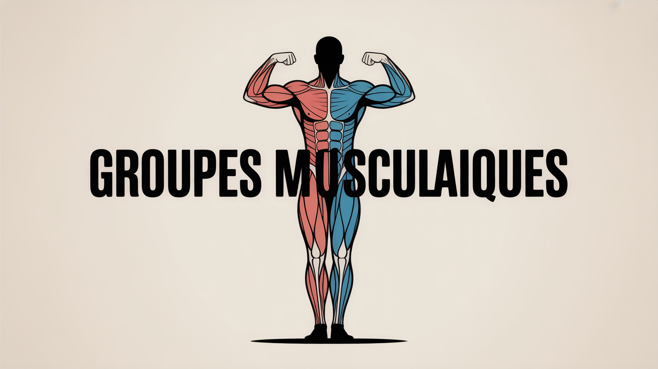 Silhouette groupes muscle du corps sport