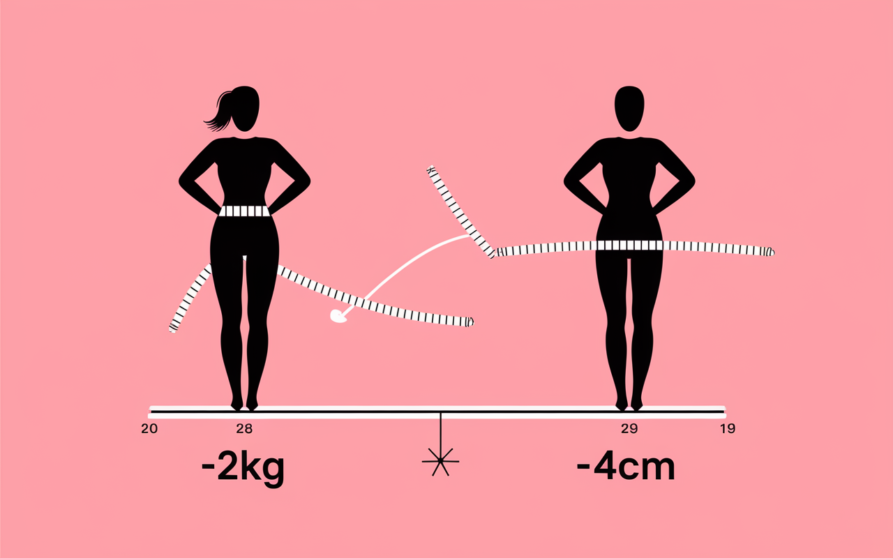 hiit resultat 1 mois illustration perte poids et centimètres