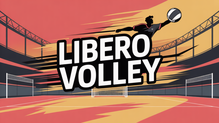 Image de libero volley en action defensive