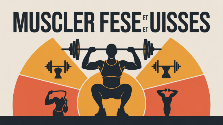 Muscler fesses et cuisses illustration silhouette