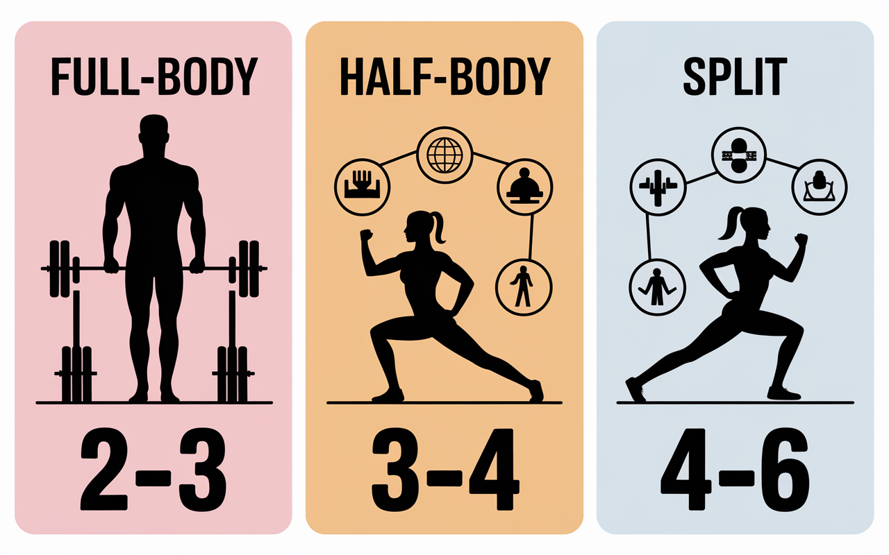 musculation combien de fois par semaine infographie formats