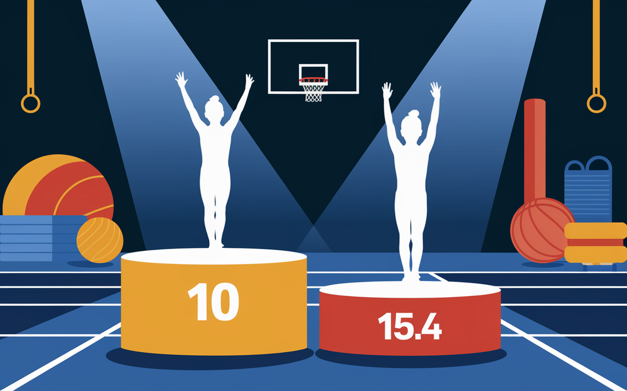 note gymnastique sur combien difference fédéral élite