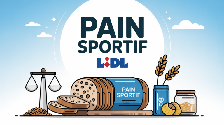 pain sportif lidl fait-il grossir illustration stylisée sur planche