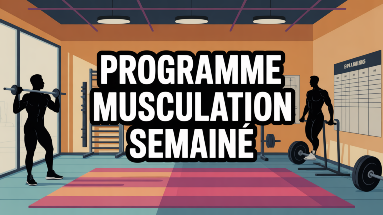 programme musculation pour une semaine salle silhouettes planning