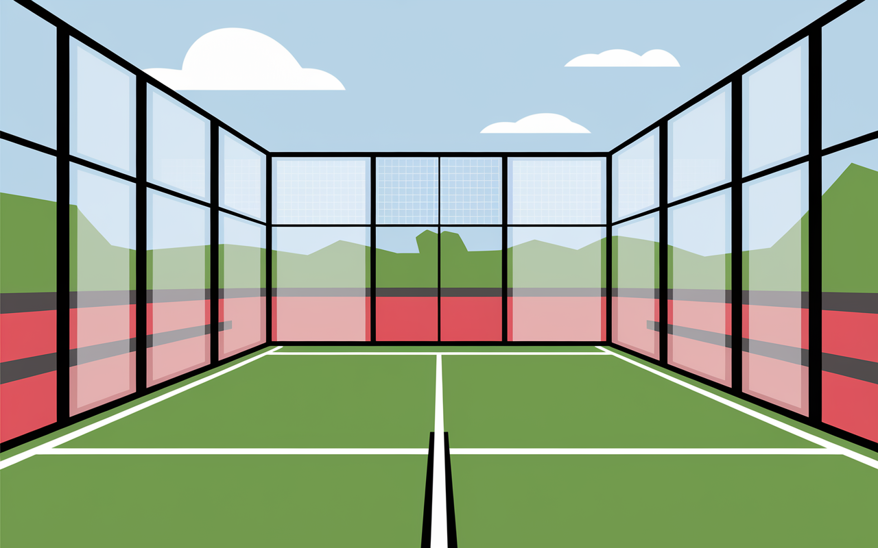 qu est ce que le padel dimensions terrain illustration