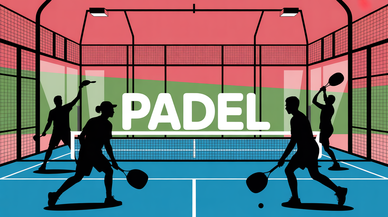 qu est ce que le padel image joueurs terrain dynamique