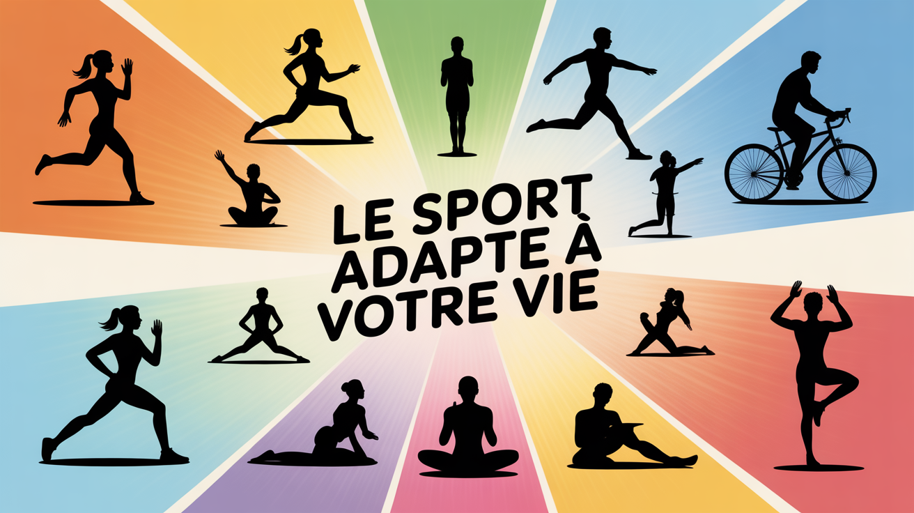 Quel sport pratiquer silhouettes sports variés