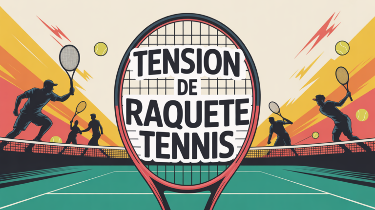 illustration raquette tennis tension dynamique