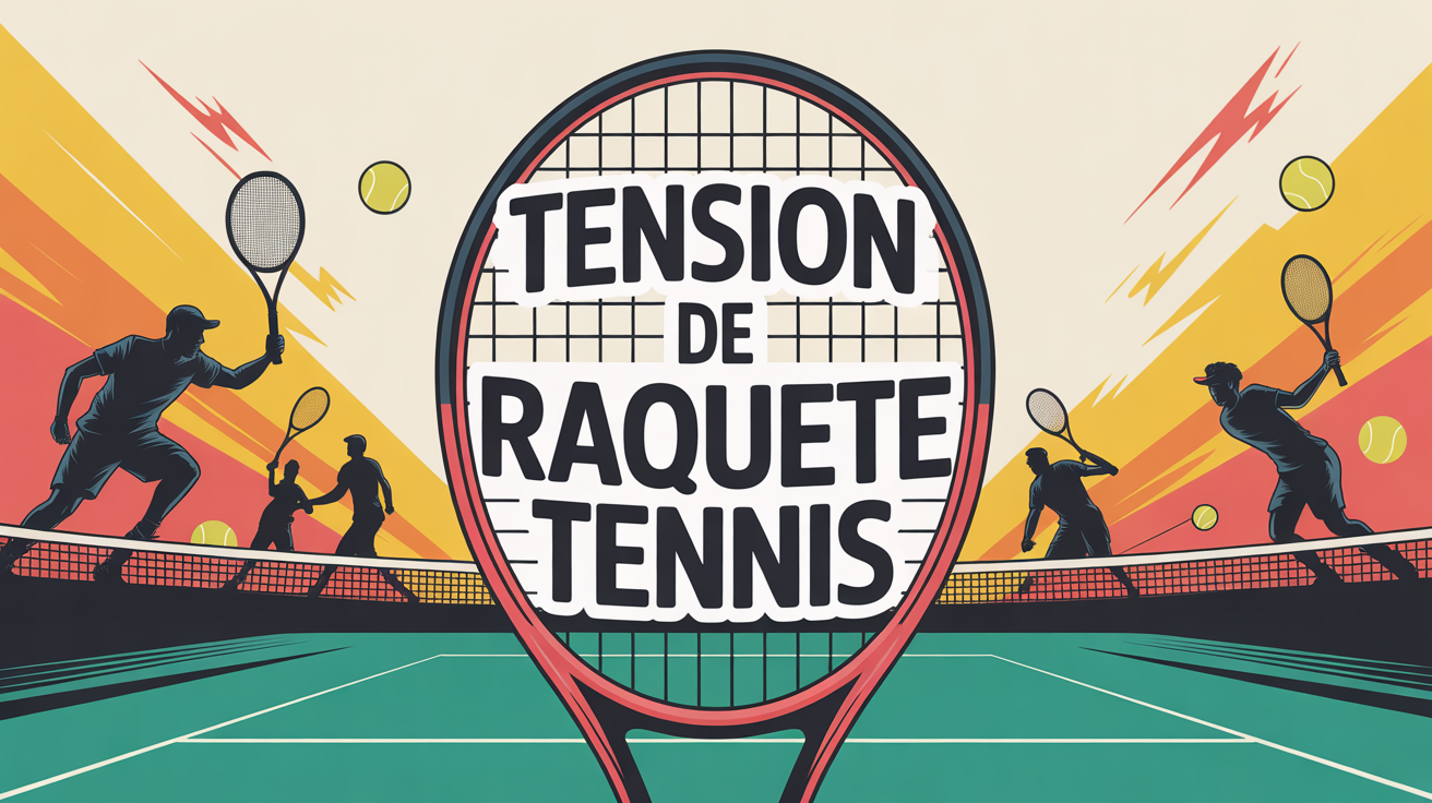 illustration raquette tennis tension dynamique