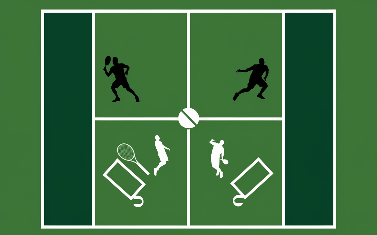 règles du tennis pour les nuls court dimensions