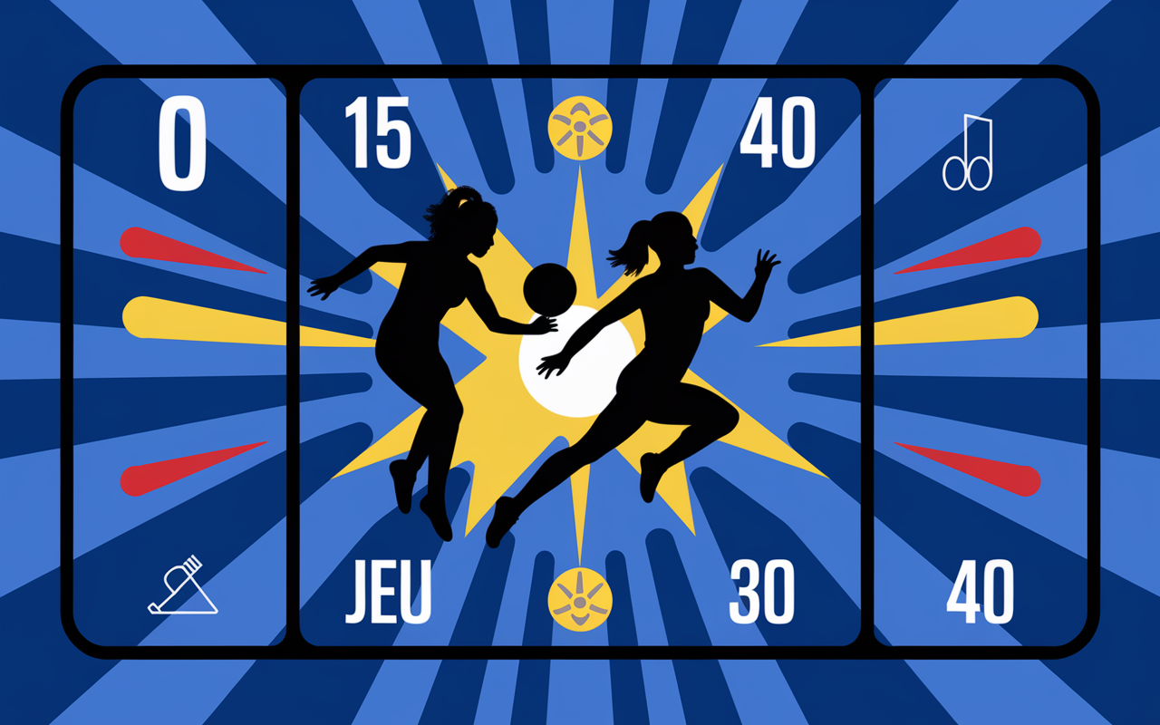 règles du tennis pour les nuls tableau score