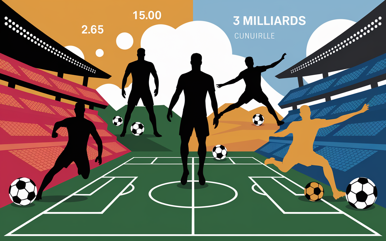Illustration chiffres clés top 20 des sports les plus pratiques au monde