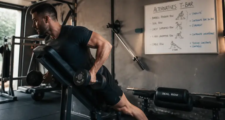 5 alternatives for t bar row : muscler le dos sans machine spécifique