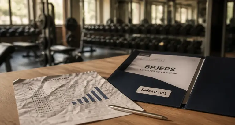 BPJEPS salaire net : graphique et formation en salle de sport