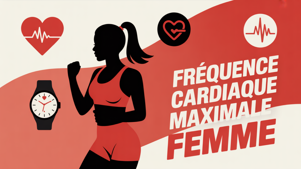 calcul fc max femme silhouette sportive symbole cardio
