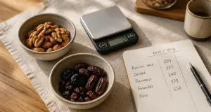 Calories dans les fruits secs : tableau kcal et fruits secs en bol