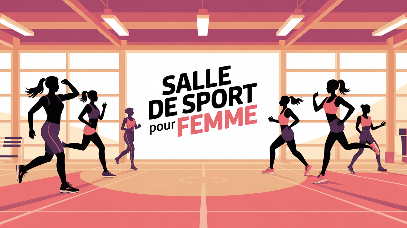 femme salle de sport silhouettes en mouvement