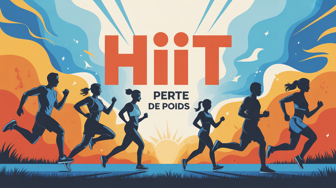 hiit perte de poids silhouettes dynamiques sport