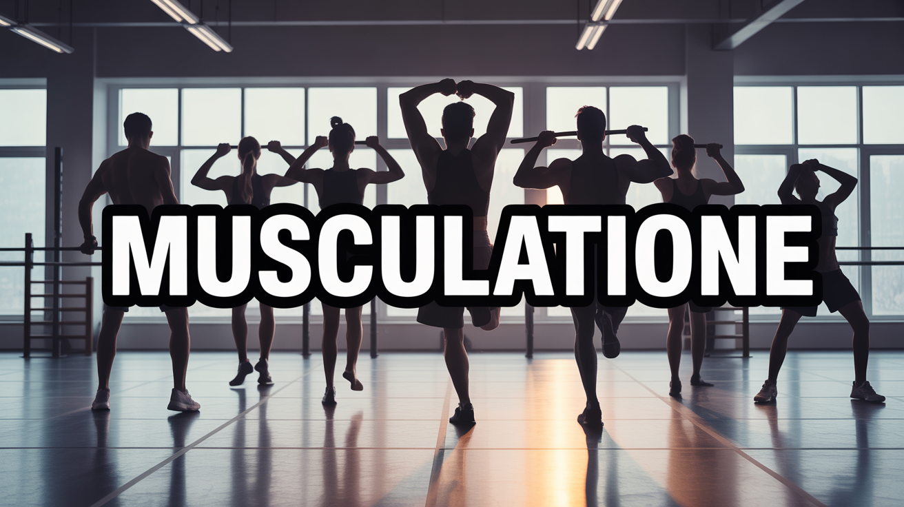 Salle de sport, silhouettes dynamiques, maigrir par la musculation