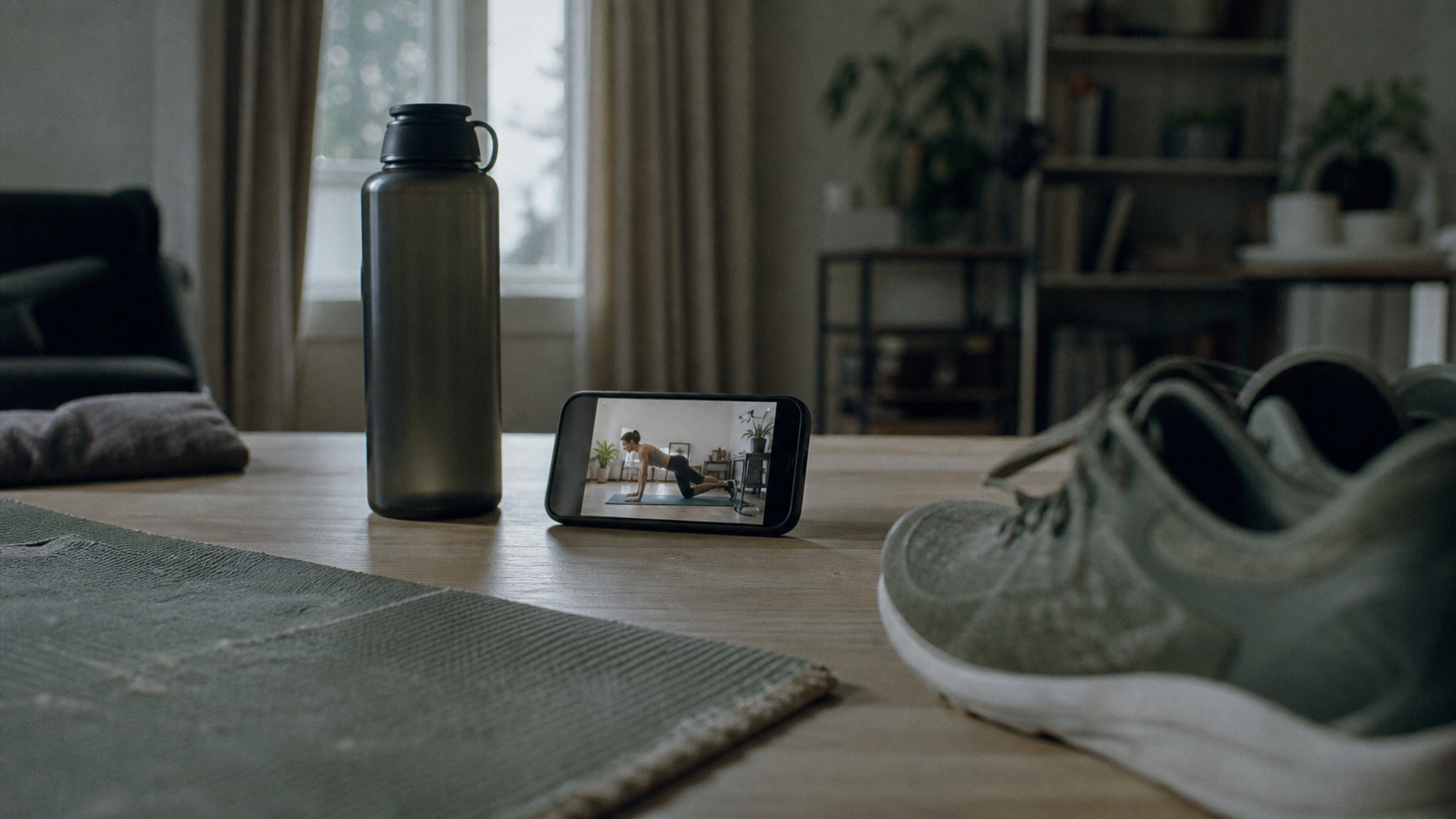 Meilleur appli sport gratuite : smartphone d’entraînement sur table