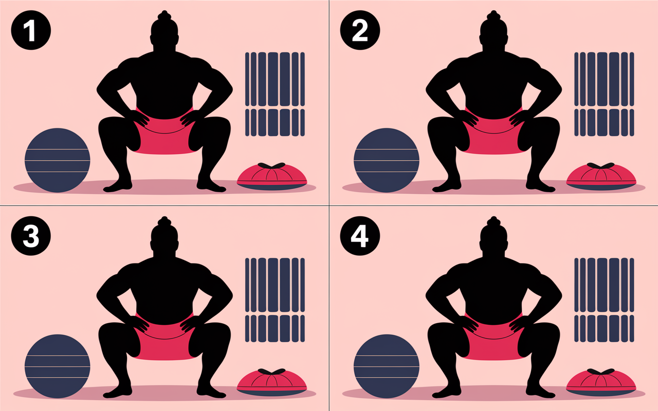 Exercices muscle entre les jambes maison