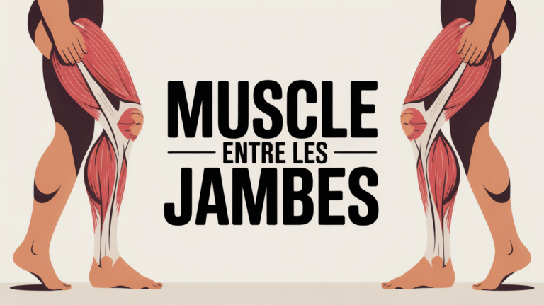 Illustration muscle entre les jambes focus bassin