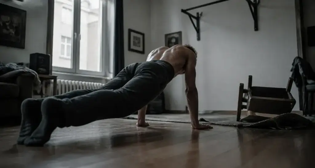 Musculation poids du corps programme sans matériel : pompes au sol