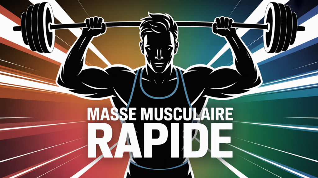 prise rapide de masse musculaire silhouette sportif dynamique