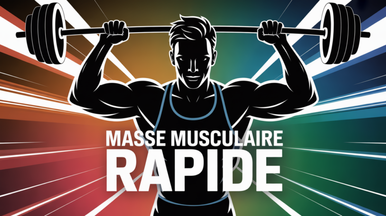 prise rapide de masse musculaire silhouette sportif dynamique