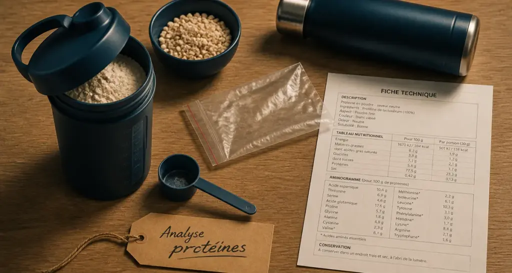 Protein Works avis : analyse composition réelle, poudre protéine en shaker