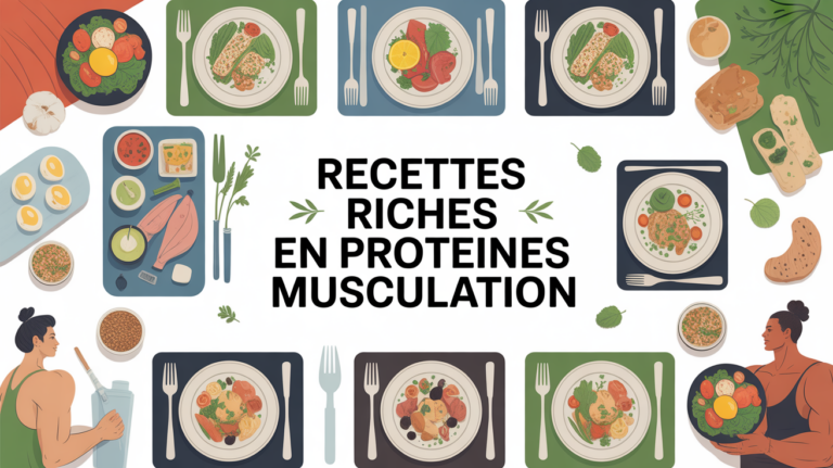 table de recettes riches en proteine musculation avec sportifs