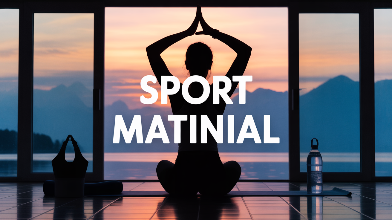 Silhouette sport matinale s'étire lumière matin