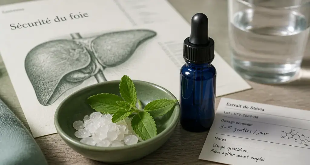 Stevia danger pour le foie : seuil 4 mg/kg, sécurité du foie