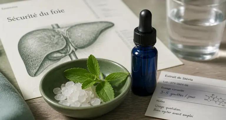 Stevia danger pour le foie : seuil 4 mg/kg, sécurité du foie