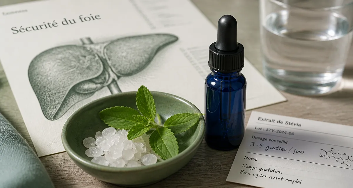 Stevia danger pour le foie : seuil 4 mg/kg, sécurité du foie