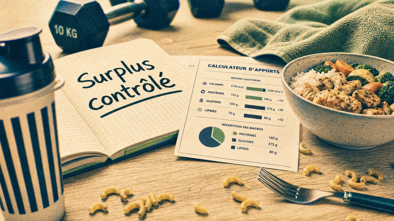 Alimentation prise de masse : surplus contrôlé, 50% glucides et lipides à doser