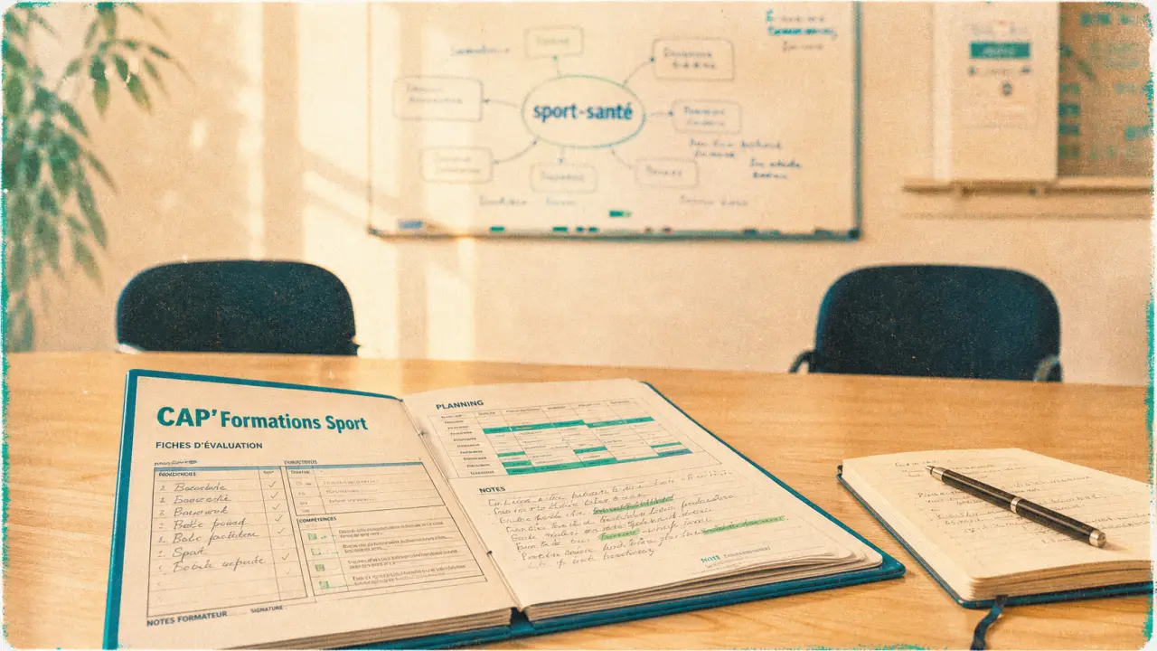 cap formation sport : dossier d’évaluation et planning en salle