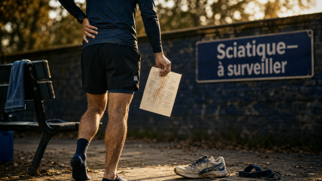 Courir avec une sciatique : arrêt, reprise sans forcer