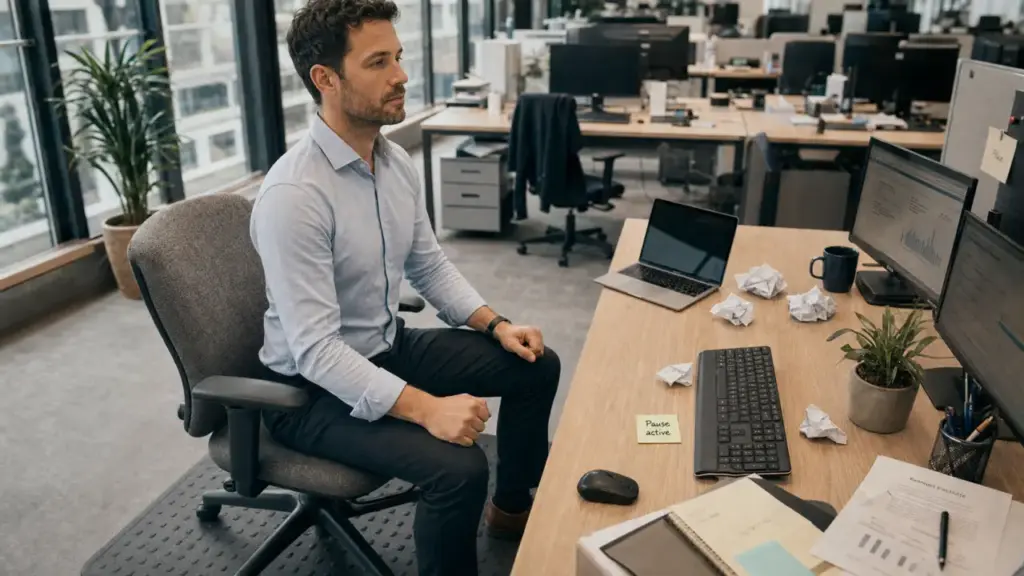 Exercices à faire au bureau, 5 minutes sans matériel : pause active