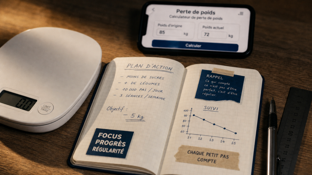 Perte de poids calcul -14,29 % : formule et limites