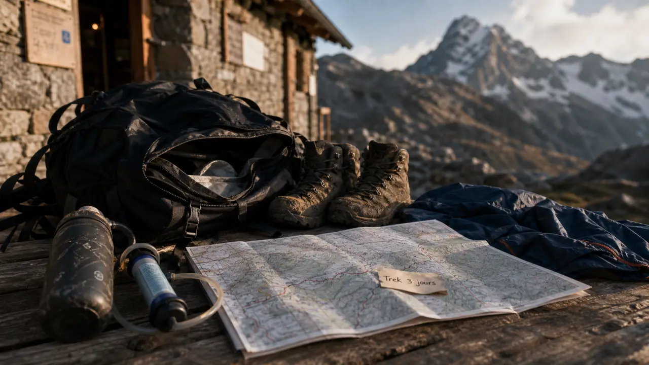 Préparer un trek en montagne : sac 8 kg, plan GPX et chaussures