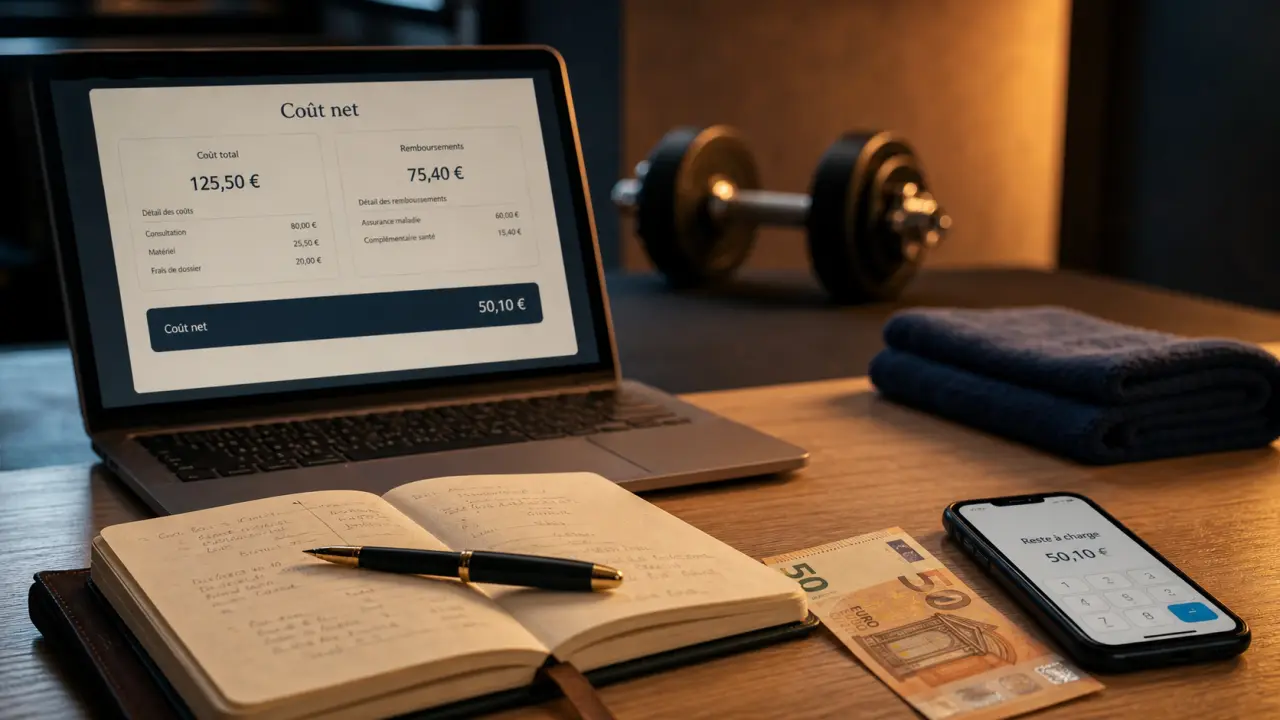 Prix d'un coach sportif : calcul du reste à charge et coût net