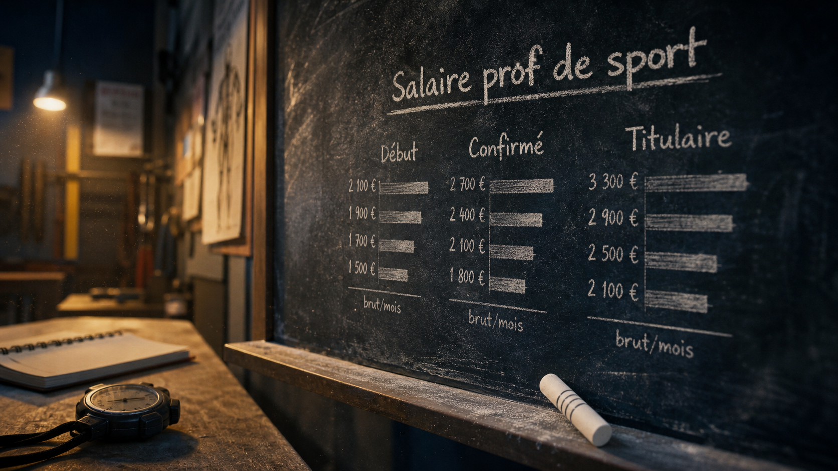 Salaire de prof de sport : 1 485 € nets au départ et près de 3 000 € en EPS