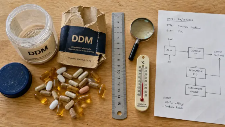 Que faire des compléments alimentaires périmés : vérifier la date DDM avant de jeter ou conserver