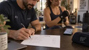 Coach sportif prix : bilan et planning de séances
