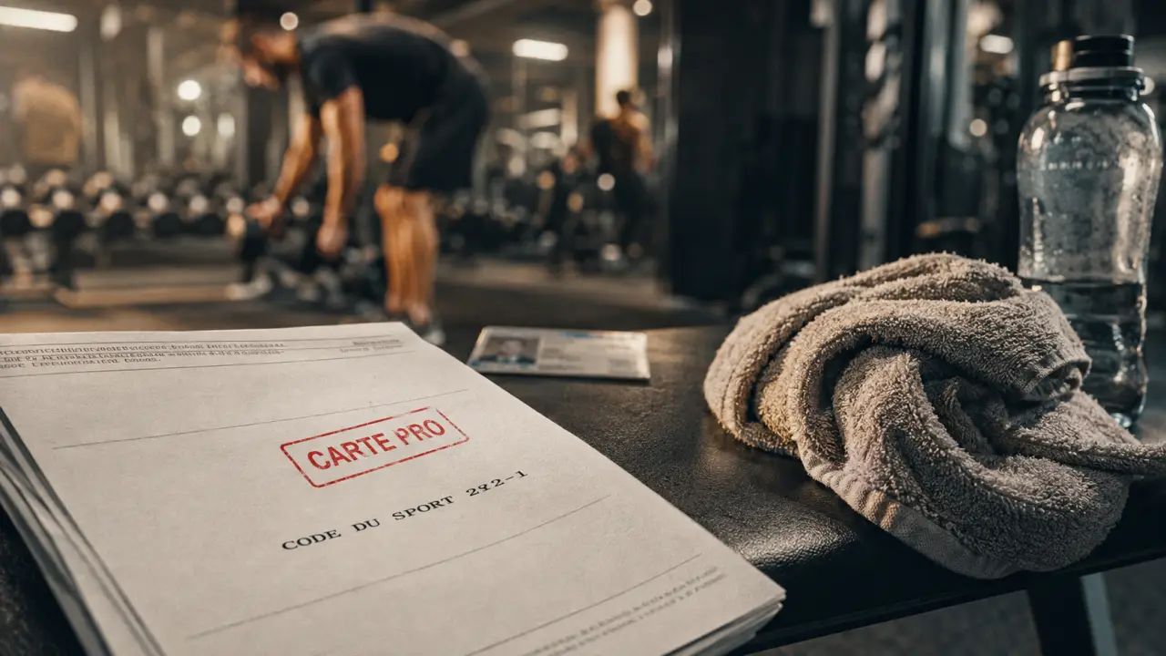 Carte pro coach sportif et études, salle de sport